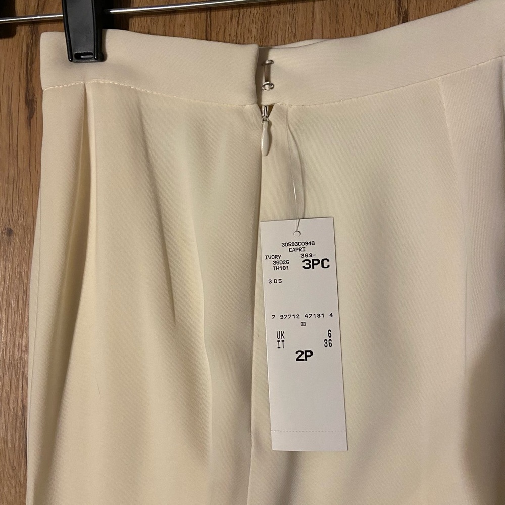 Kasper NWT Timeless Style: Vintage 2P Cream-colored fully-lined pants. - Picture 9 of 10